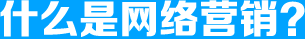 什么是网络营销？