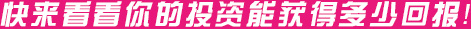 快来看看你的投资能获得多少回报！
